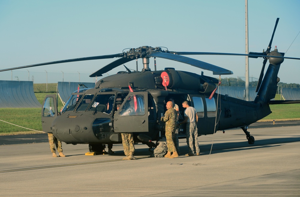 McGhee Tyson ANG Base staging area for units responding to Hurricane Florence