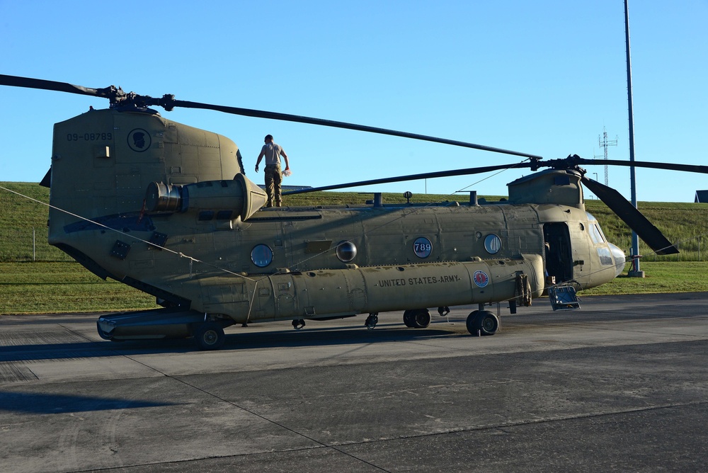 McGhee Tyson ANG Base staging area for units responding to Hurricane Florence