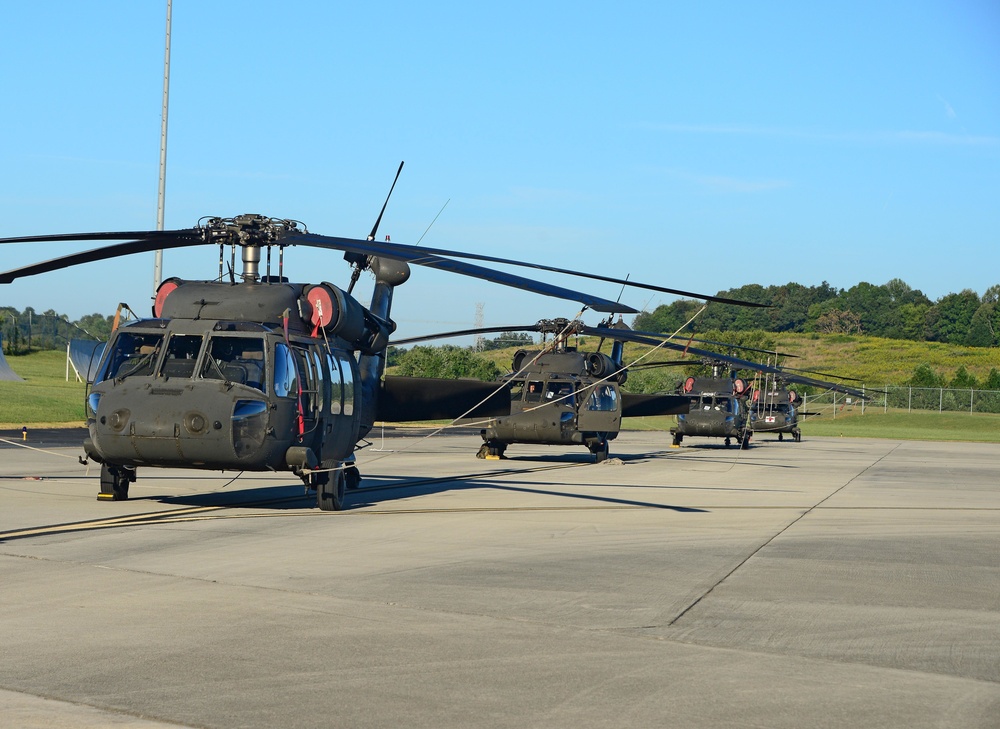 McGhee Tyson ANG Base staging area for units responding to Hurricane Florence