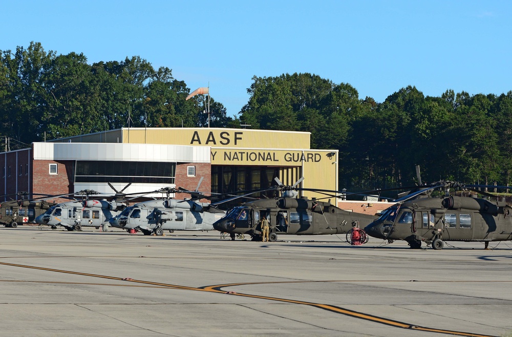 McGhee Tyson ANG Base staging area for units responding to Hurricane Florence