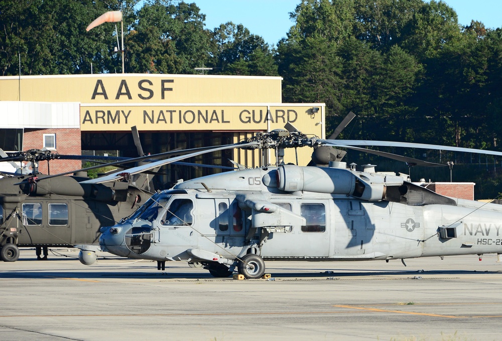 McGhee Tyson ANG Base staging area for units responding to Hurricane Florence