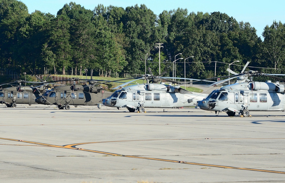 McGhee Tyson ANG Base staging area for units responding to Hurricane Florence