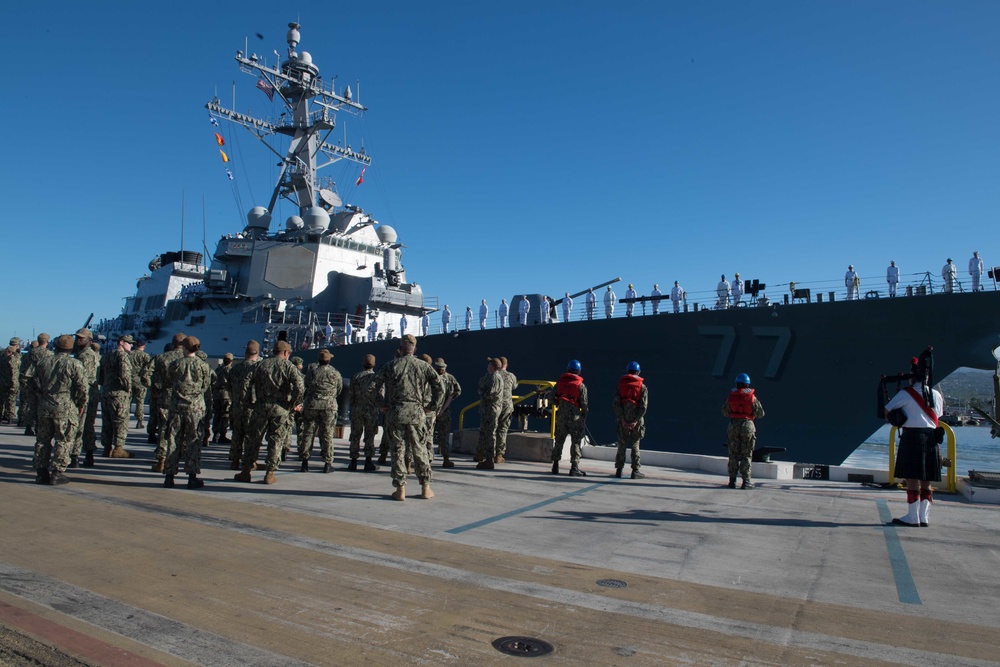 USS O’Kane departs Pearl Harbor