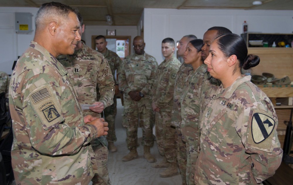 U.S. Army Lt. Gen. Michael X. Garrett Visits Soldiers in Iraq