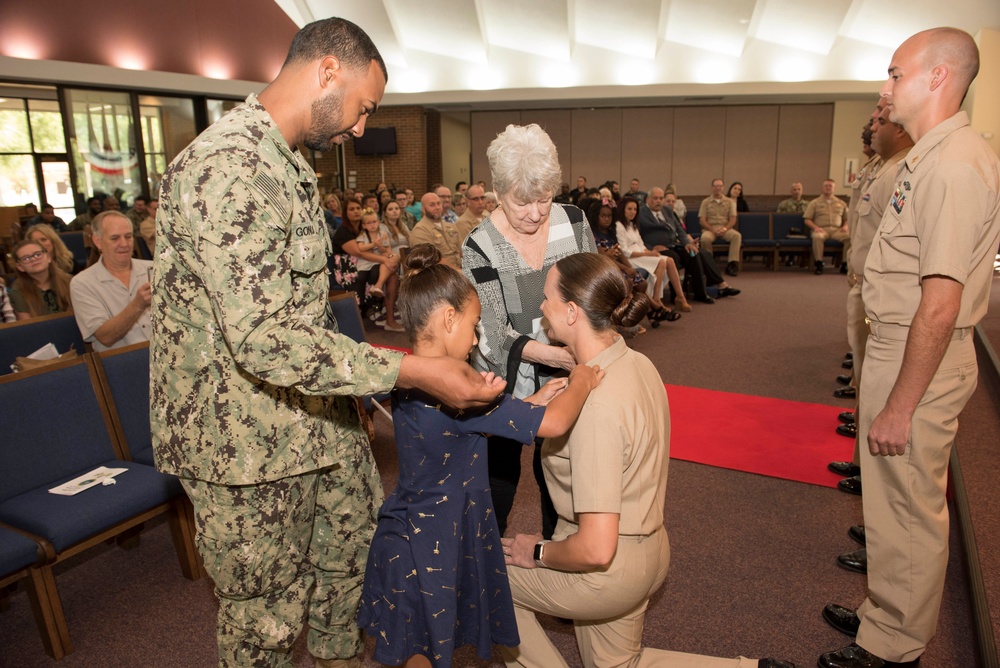 Naval Submarine Base Kings Bay Holds Pinning Ceremony for New Chief Petty Officers