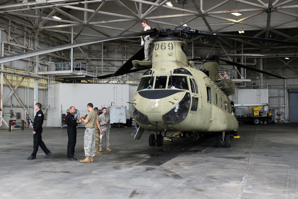 PENNSYLVANIA NATIONAL GUARD REPOSITION HELICOPTERS TO CHARLESTON, SOUTH CAROLINA.