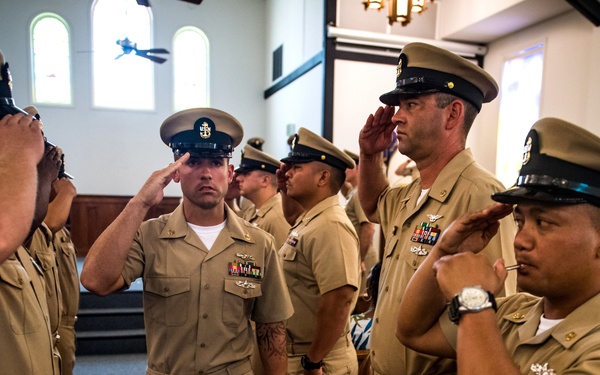 USS Makin Island Chief Petty Officer Pinning Ceremony