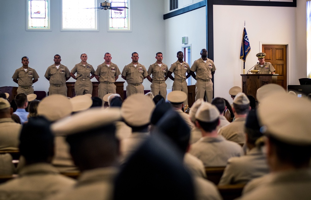 USS Makin Island Chief Petty Officer Pinning Ceremony