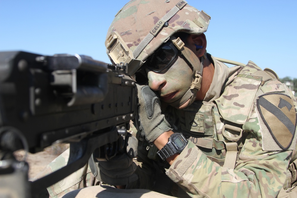 M240B Trigger Pulled and Hot Metal Going Down Range