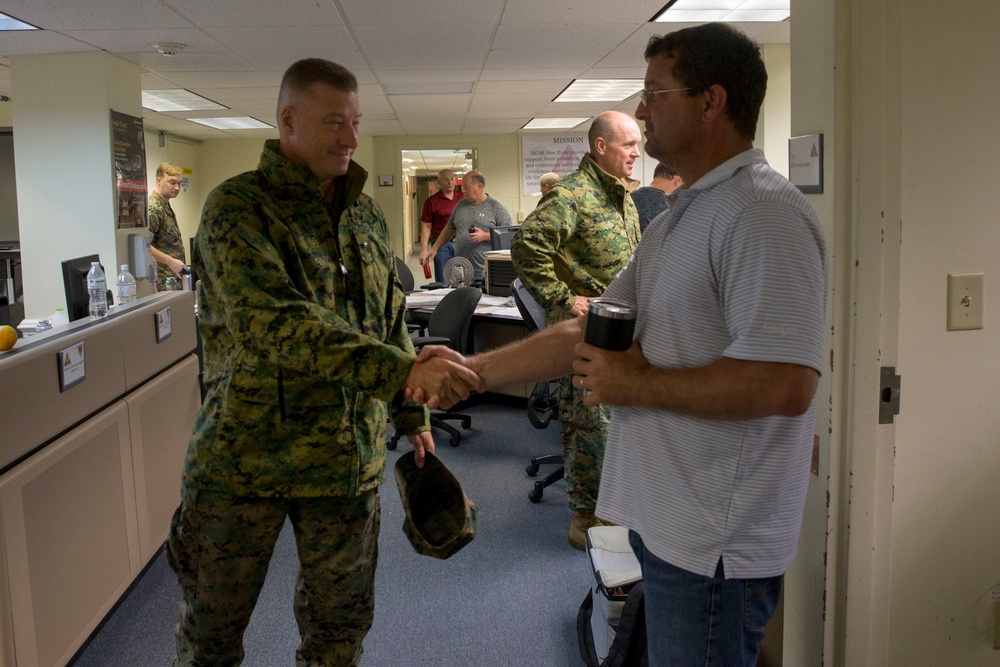 Brig. Gen. Alford visits MCAS New River