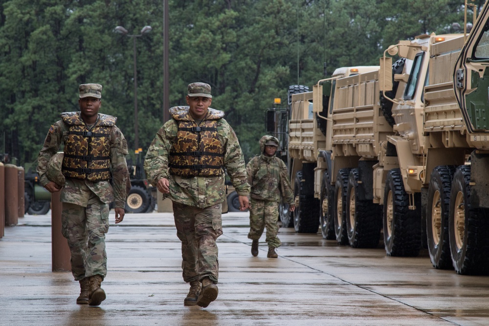 Hurricane Florence - Fort Bragg Soldiers mount up and head out to provide aid