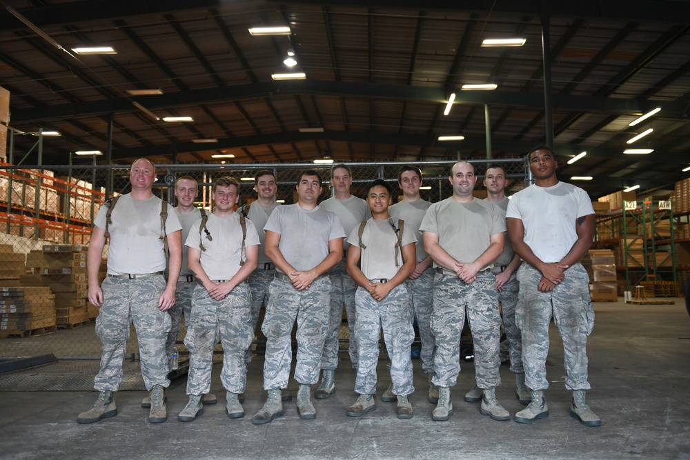 NC Airmen Prepare Supplies for Hurricane Relief