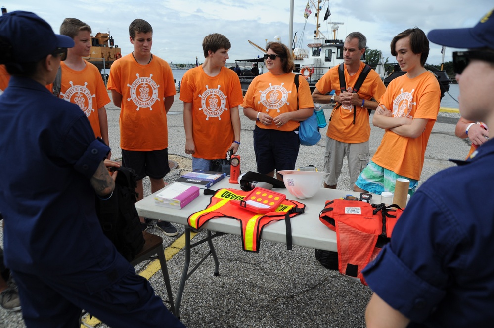 Sea Scouts Visit USCG Station Curtis Bay