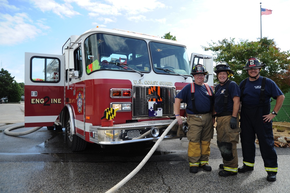 Coast Guard Auxiliary Firefighters Support Curtis Bay Event