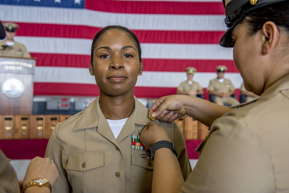 Chief Pinning Ceremony Aboard GHWB