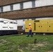 Corps contractors install temporary power to a section of Cherry Hospital in Goldsboro, NC