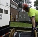 Corps contractors install temporary power to a section of Cherry Hospital in Goldsboro, North Carolina