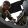Last minute checks: U.S. Army Reserve Soldiers prepare helicopters for hurricane response