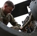 Last minute checks: U.S. Army Reserve Soldiers prepare helicopters for hurricane response