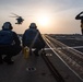 USS Jason Dunham (DDG 109) helo ops at sunset