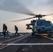 USS Jason Dunham (DDG 109) helo ops at sunset