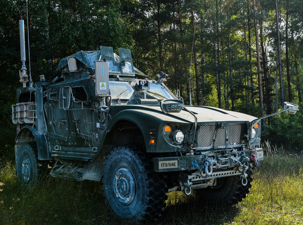 Electronic Warfare Vehicle Provides Signal Intelligence for Sky Soldiers