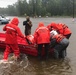 Coast Guard Shallow-Water Rescue Boat Team 3 launches near Riegelwood, N.C.
