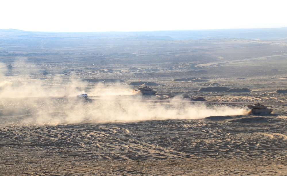 Bright Star 18 Combined Arms Live Fire Exercise rehearsal