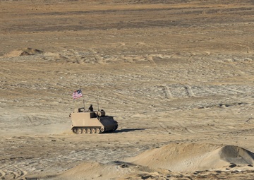 Bright Star 18 Combined Arms Live Fire Exercise rehearsal