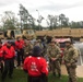 Coast Guard crews discuss tactics prior to conducting rescue operations in response to Hurricane Florence