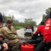 Coast Guard members conduct shallow-water rescue boat operations