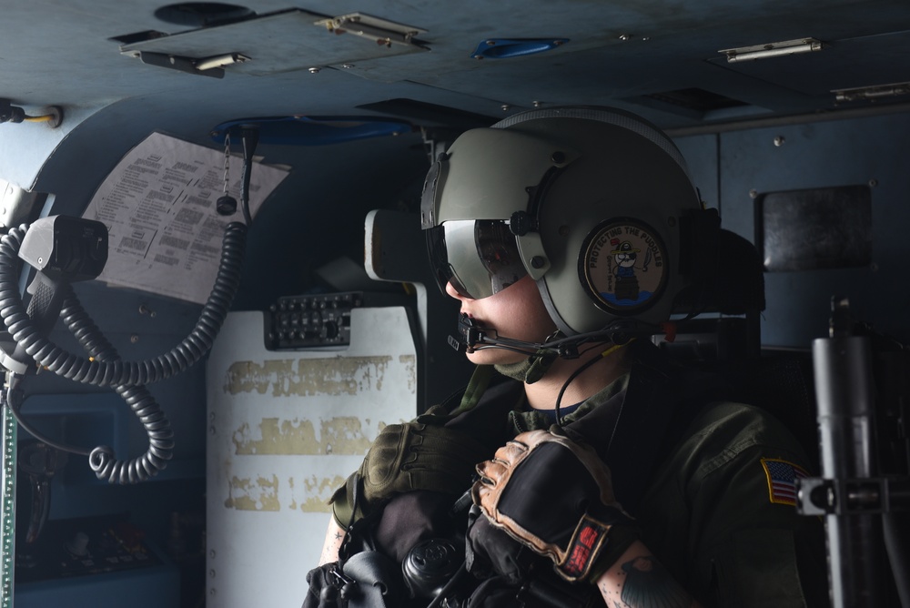 Coast Guard air crews assess Hurricane Florence damage near Myrtle Beach, South Carolina