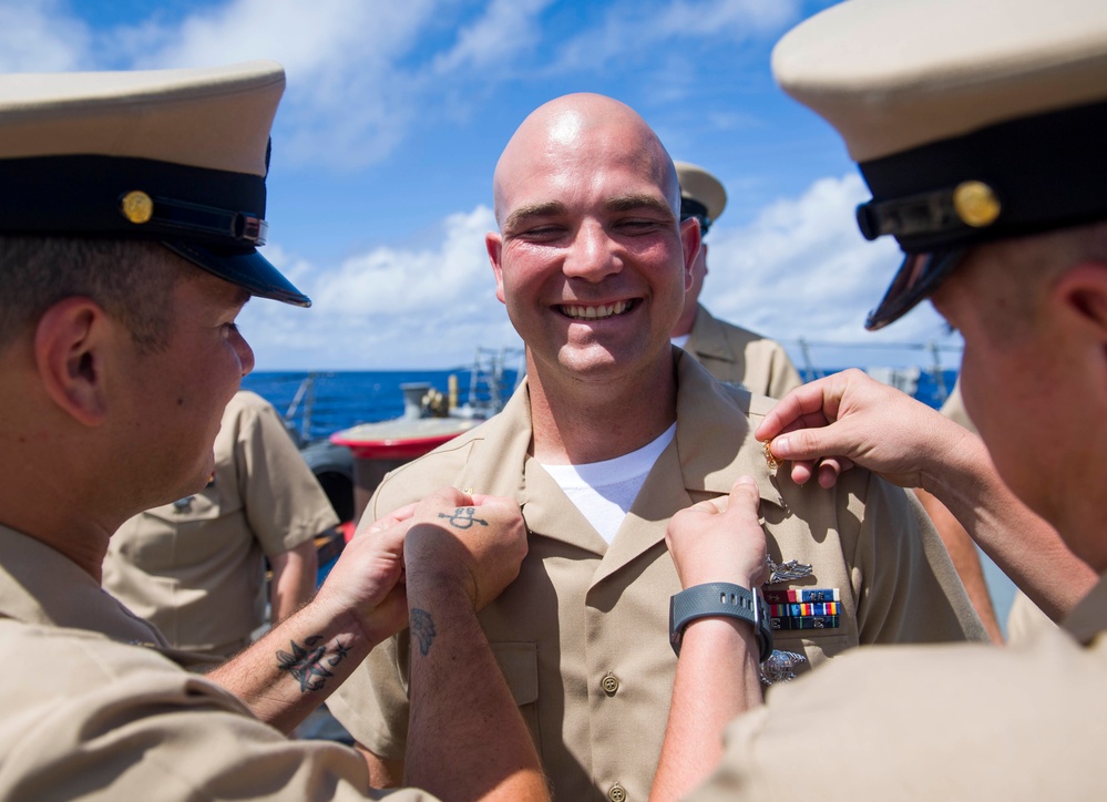 Shoup Hold Chief Pinning Ceremony