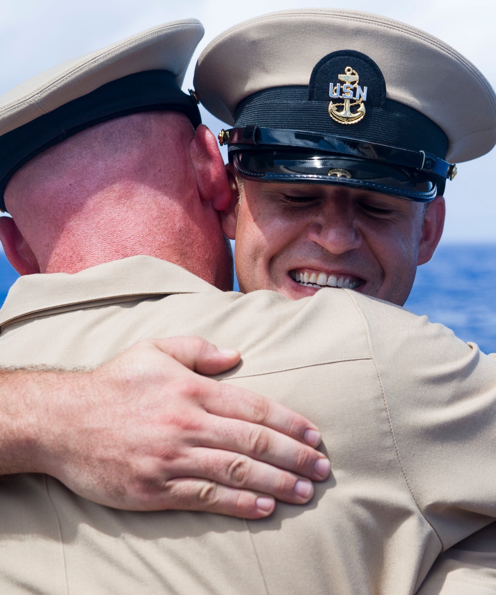 Shoup Hold Chief Pinning Ceremony