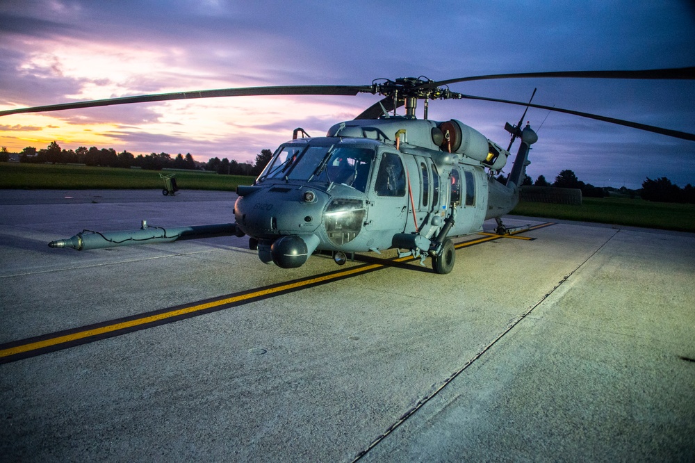 sun rise over Pave Hawk