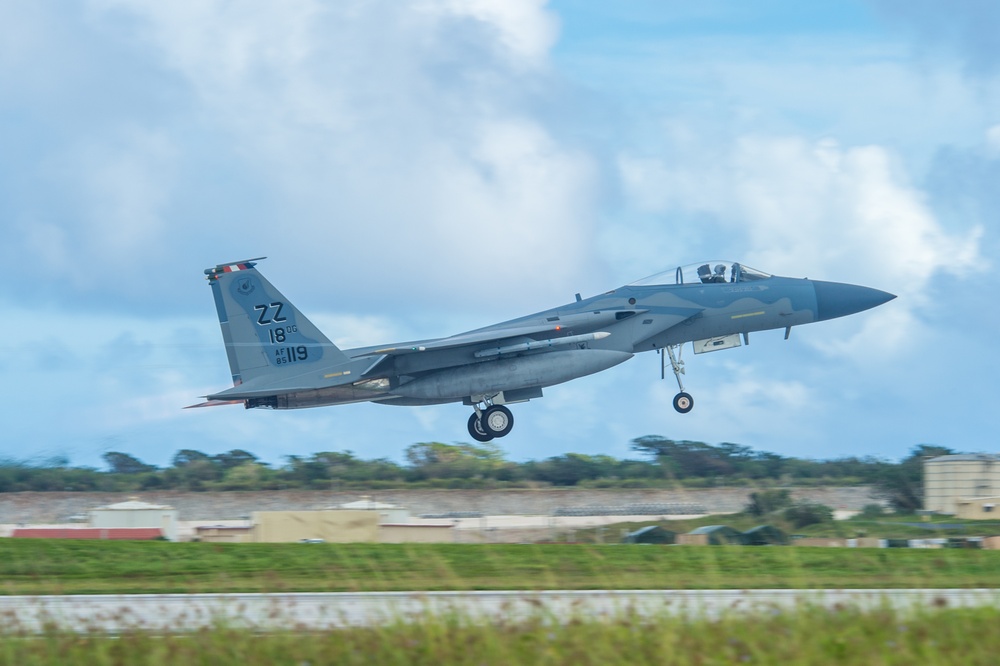 F-15C Eagle takes off for Valiant Shield