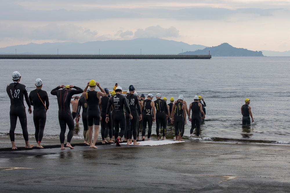 MCAS Iwakuni builds bonds through swimming, bicycling, running