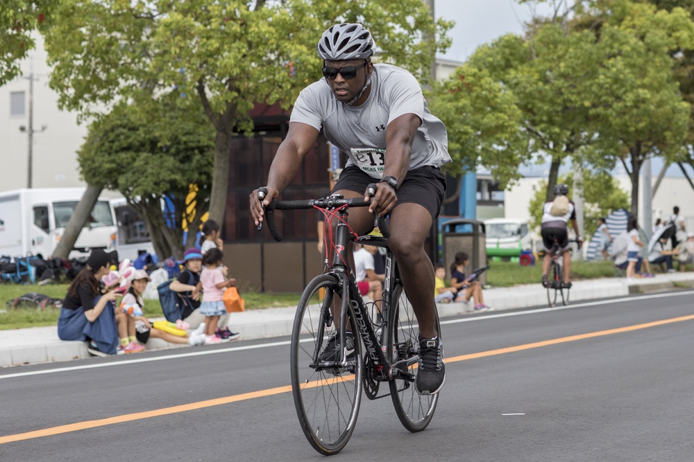 MCAS Iwakuni builds bonds through swimming, bicycling, running