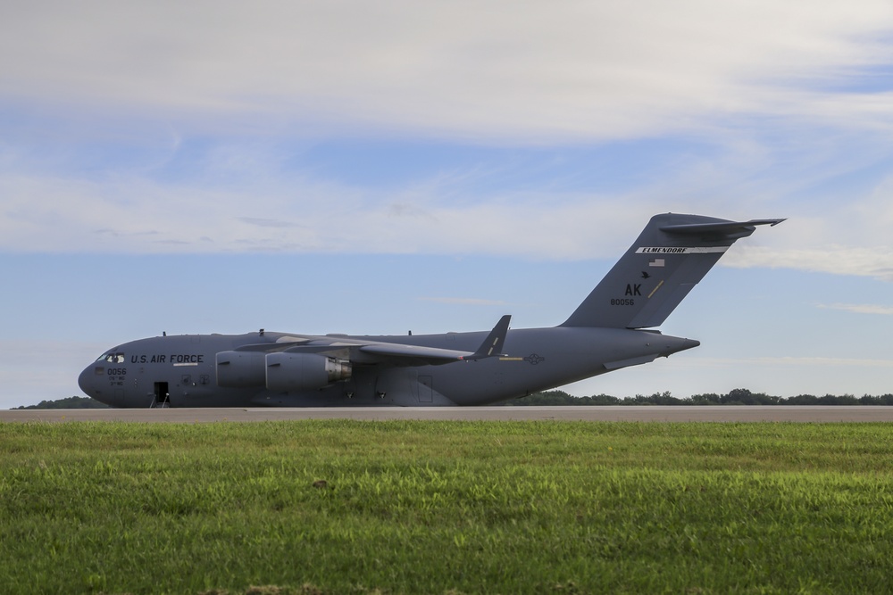 Alaska National Guard conducts airlift operations in response to hurricane