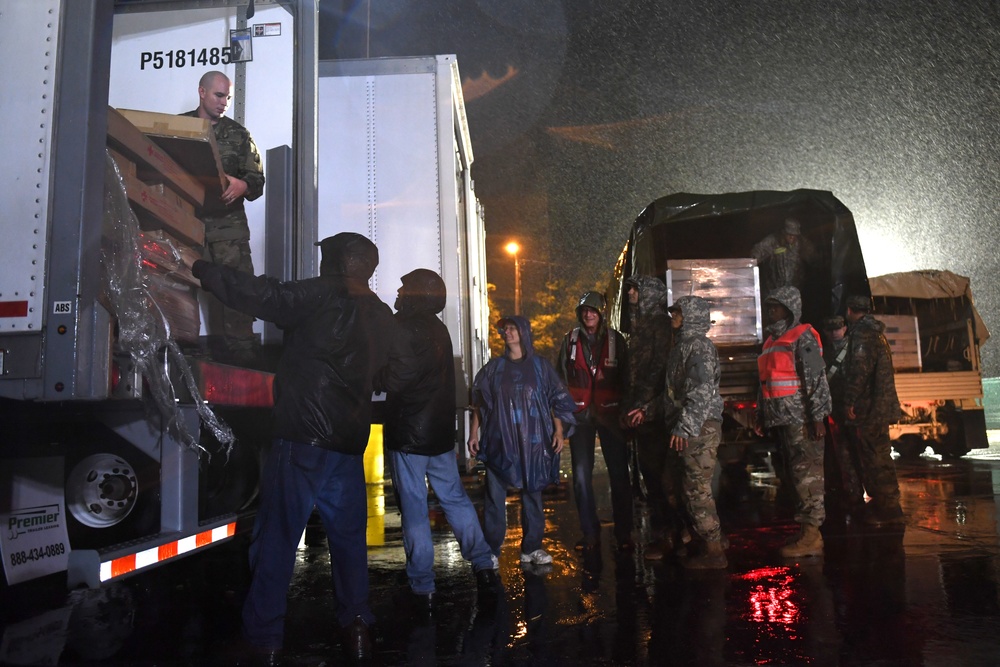 National Guardsmen Help in the Aftermath of Hurricane Florence