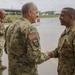 Kadavy visits with Nebraska troops during Hurricane Florence relief