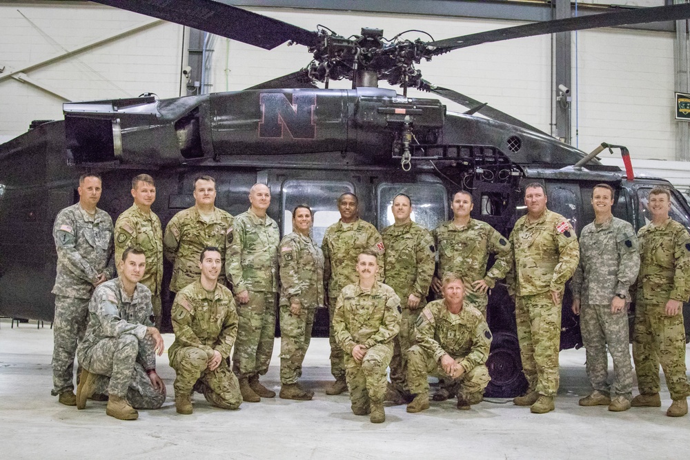 Kadavy Meets with Nebraska Hurricane Relief Soldiers