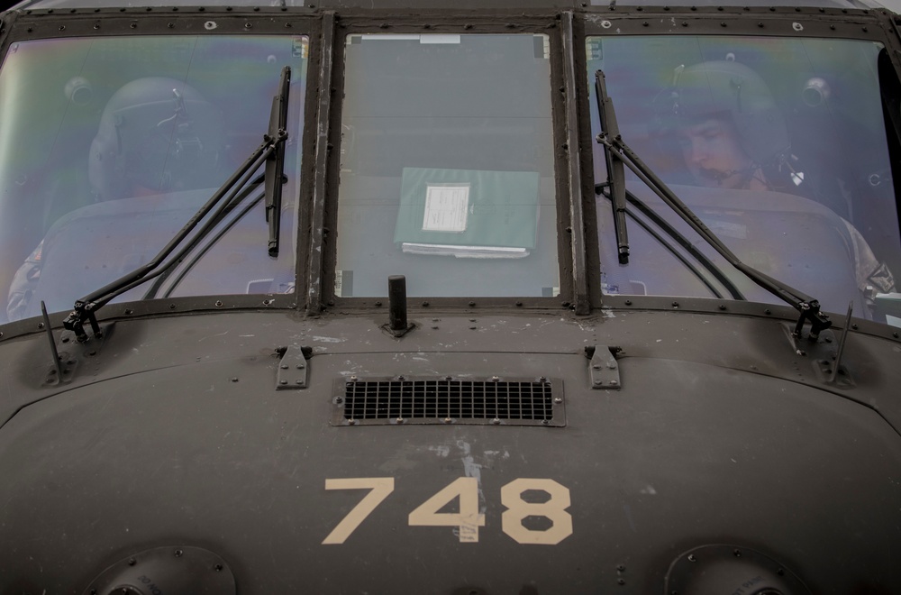 The New Jersey National Guard deploys helicopter and crew to assist North Carolina in the wake of Hurricane Florence