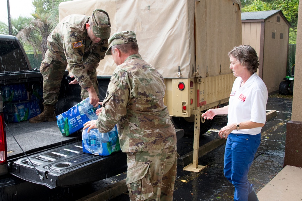 Maj. Gen. Livingston Visits Troops, EMD and 501 Highway Sandbag Mission