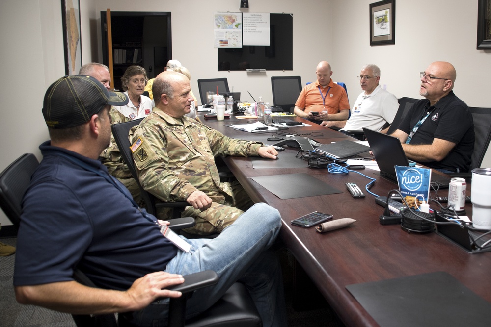 Maj. Gen. Livingston Visits Troops, EMD and 501 Highway Sandbag Mission