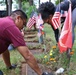 Commando Engineers clean up a military cemetery