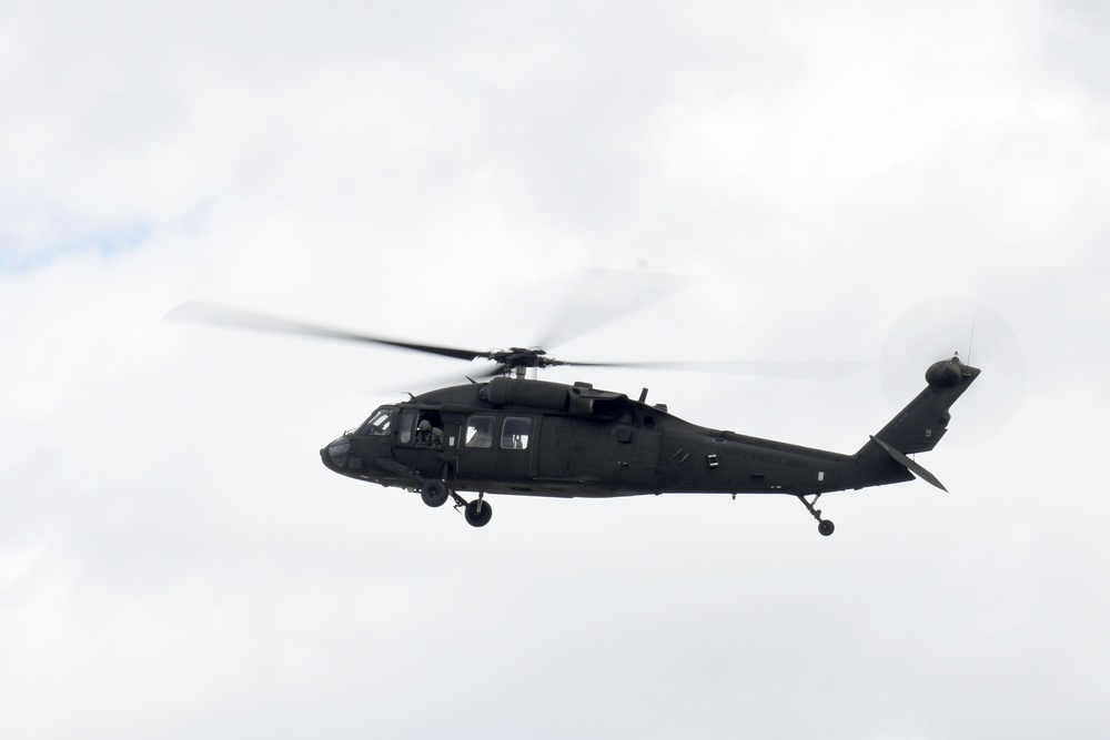 U.S. Army BlackHawk Departs North Carolina Air National Guard to Aid in Relief Following Hurricane Florence