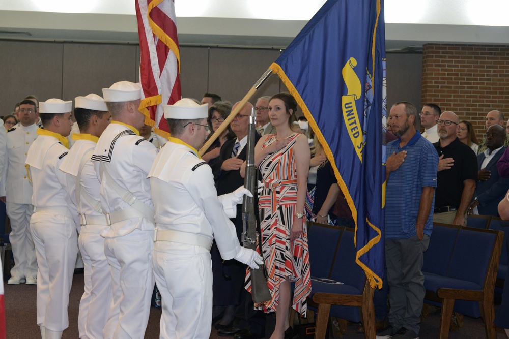 USS Rhode Island Holds Change of Command and Crew Split Ceremony