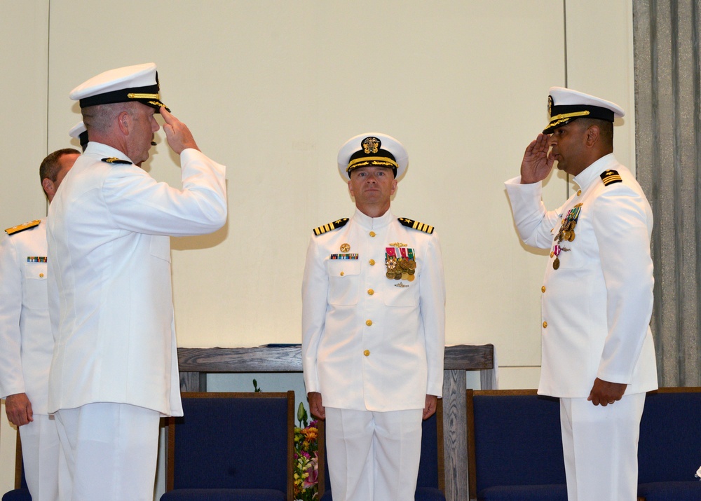 USS Rhode Island Holds Change of Command and Crew Split Ceremony