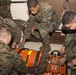 Marines practice emergency procedures aboard ship